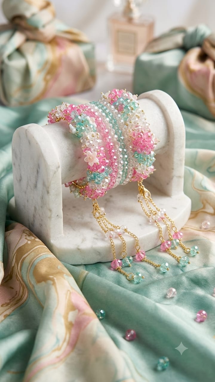 Floral Gajjra Bracelet Set