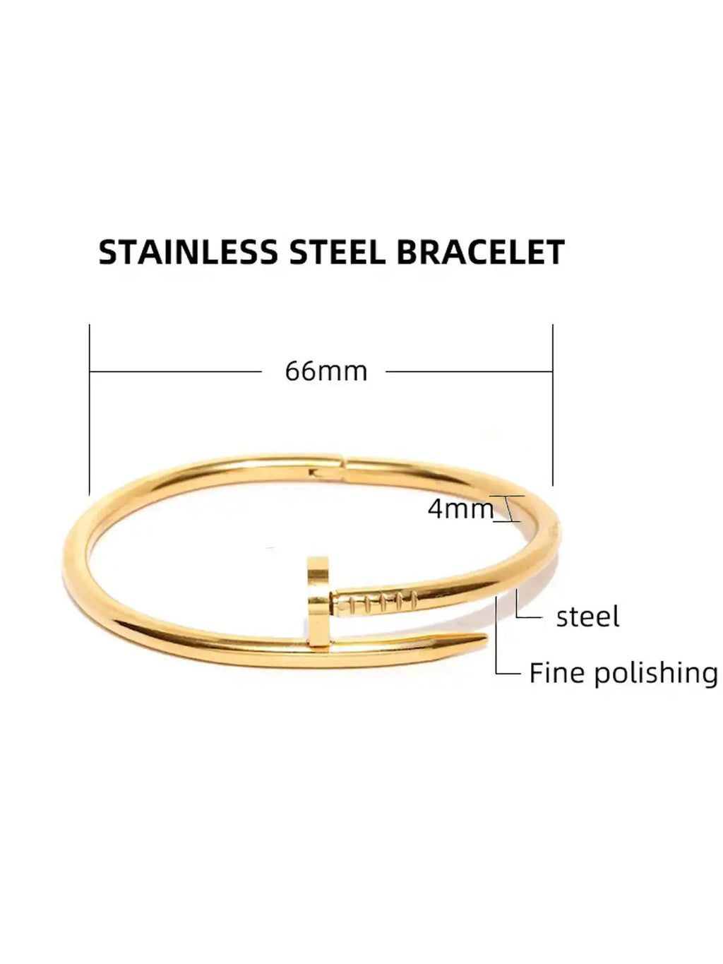 stainless nail bracelet| Cartier nail cuff| new article
